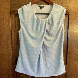 Talbots Textured Blouse Light Blue Size XS